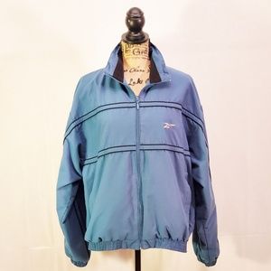 Vintage REEBOK Windbreaker Blue w/ Black size M